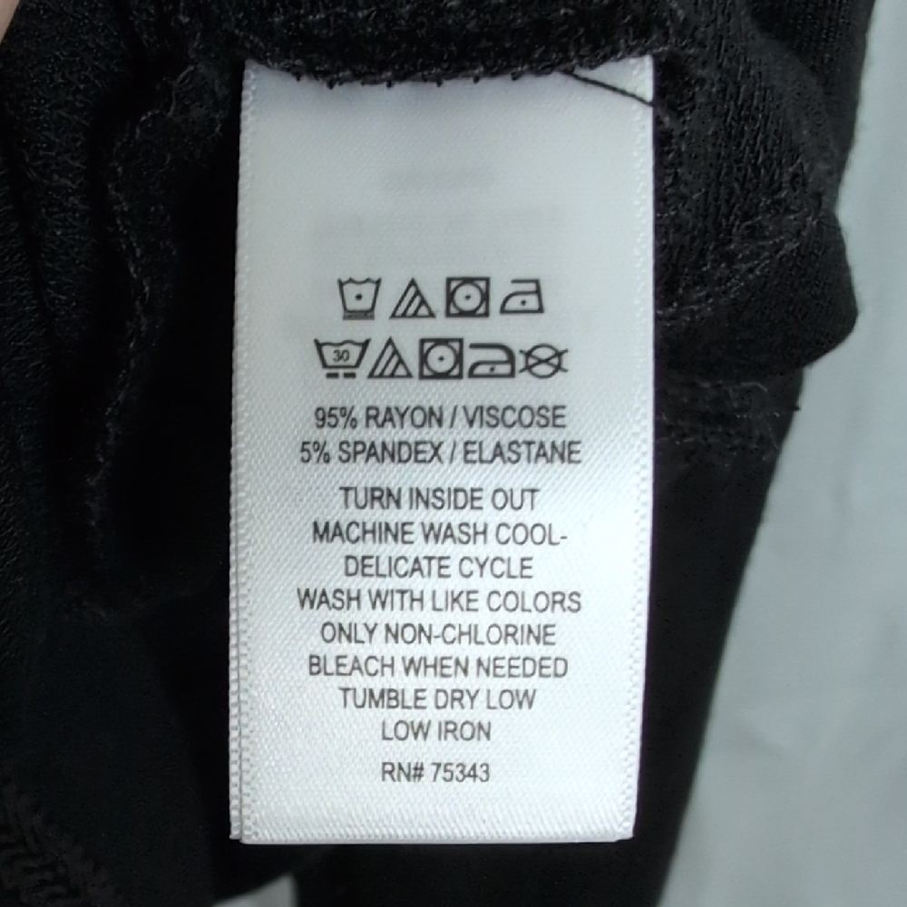 Cynthia Rowley Black Drape Neck Blouse Mediumβ New Soft Cozy - Picture 6 of 8
